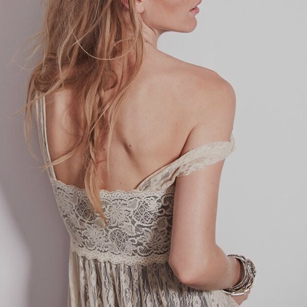 Lace Maxi Dress COVERUP Floral Tea Black White - Picture 2 of 3